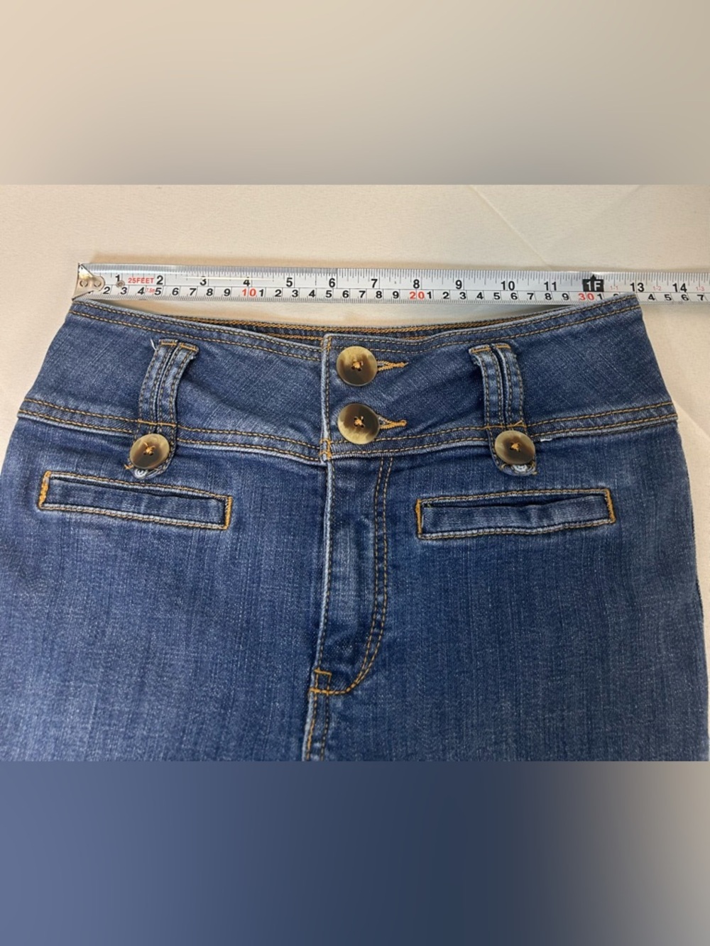 Pilcro and The Letterpress‎ Anthropologie cropped high rise jeans Ladies Size 25 - Picture 3 of 8